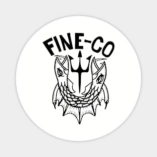 2 Headed Fine-Co logo Magnet